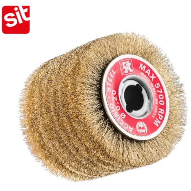 foto del prodotto spazzola sit a rullo in acciaio ottonato x smerigliatrice offerta 