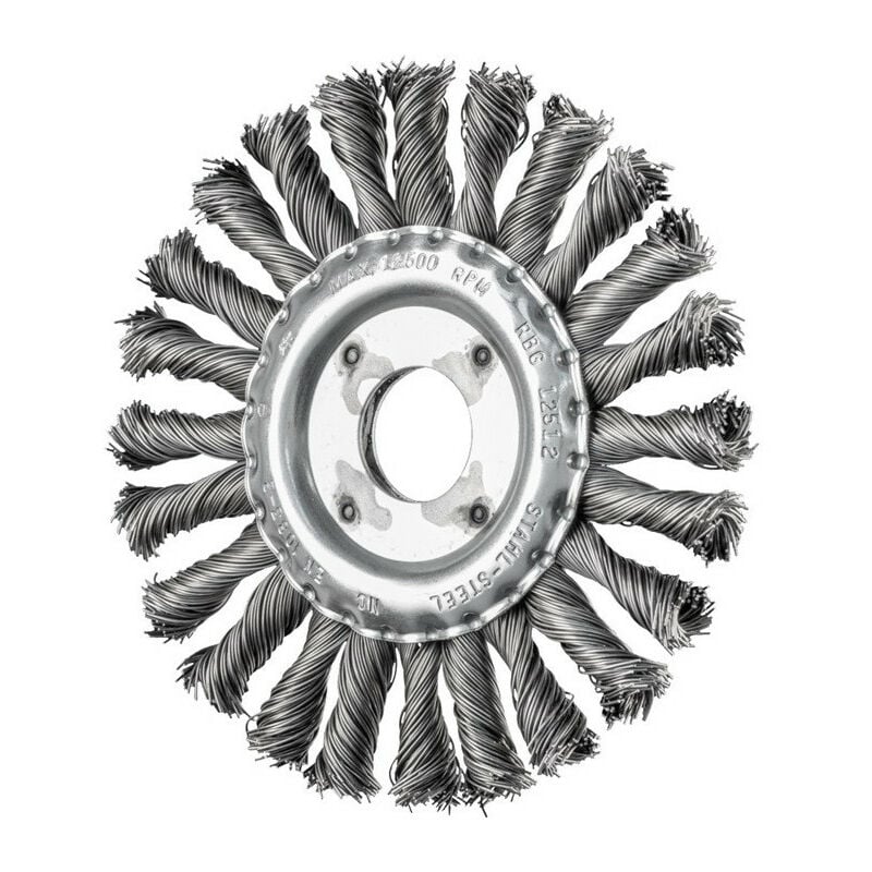 foto del prodotto spazzola tonda rbg 12512 22,2 ct st 0,50 d.125 mm spessore filo 0,5 mm sta 12 mm