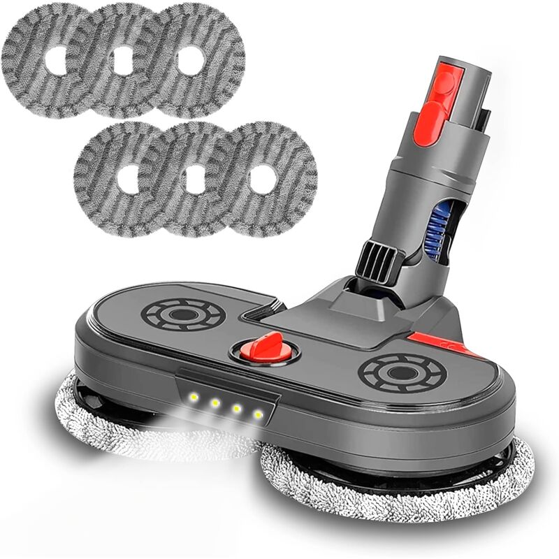 foto del prodotto spazzola turbo motorizzata, per spazzare i pavimenti, compatibile con dyson v7 v8 v10 v11 v15, aspira, pulisce, lucida, pavimenti, marmo, legno,