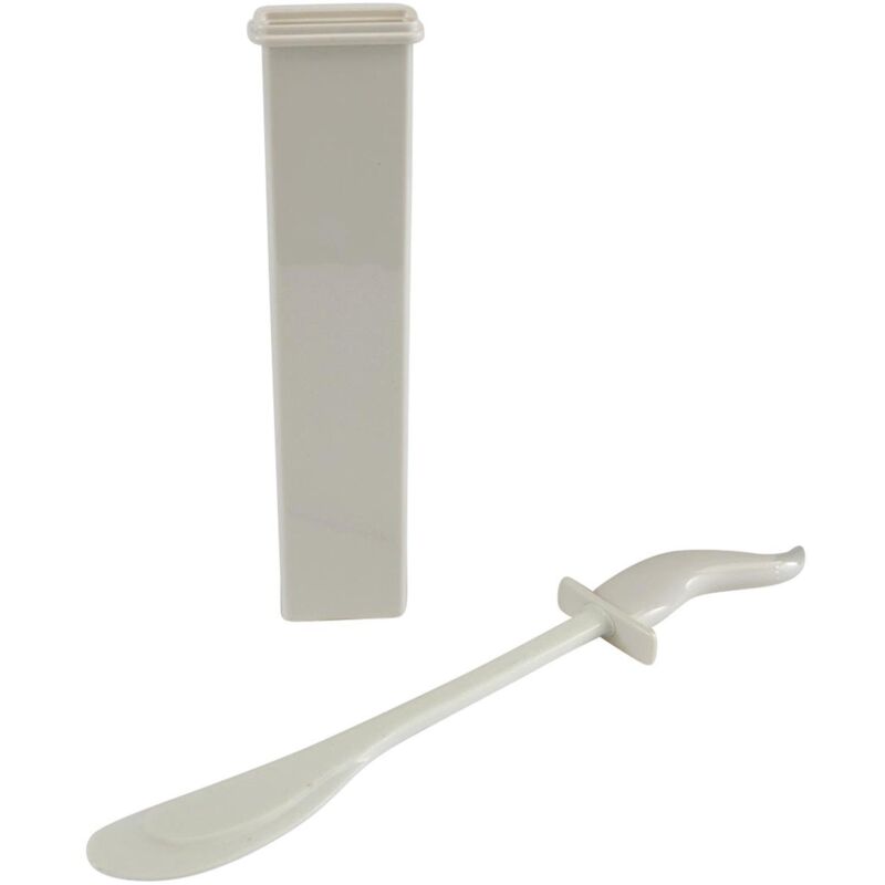 foto del prodotto spazzola wc extra piatta bianca in plastica 41 x 7 x 3 cm