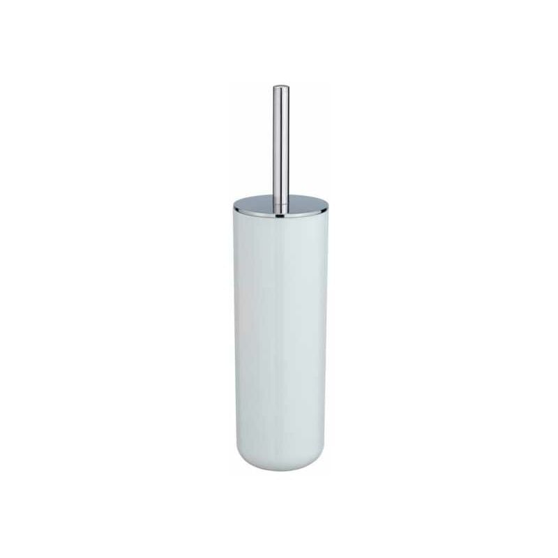 foto del prodotto spazzola wc posa, design chiuso, spazzola wc nera, plastica, 7,5x37 cm, bianco cromato wenko