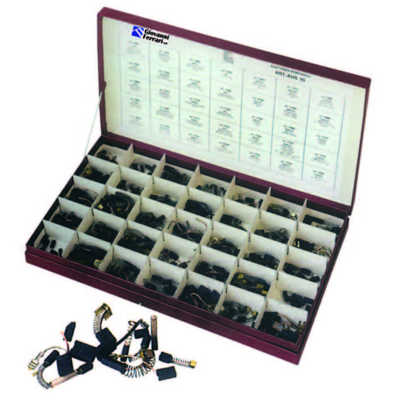 foto del prodotto spazzole a carboncino assortite per elettroutensili