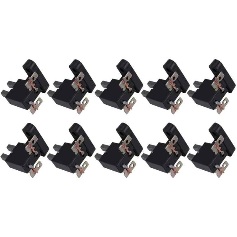 foto del prodotto spazzole di carbone per generatori 10 pezzi spazzole di carbone e portaspazzole di carbone per generatori 4kw 5kw 7kw buona conduzione termica e