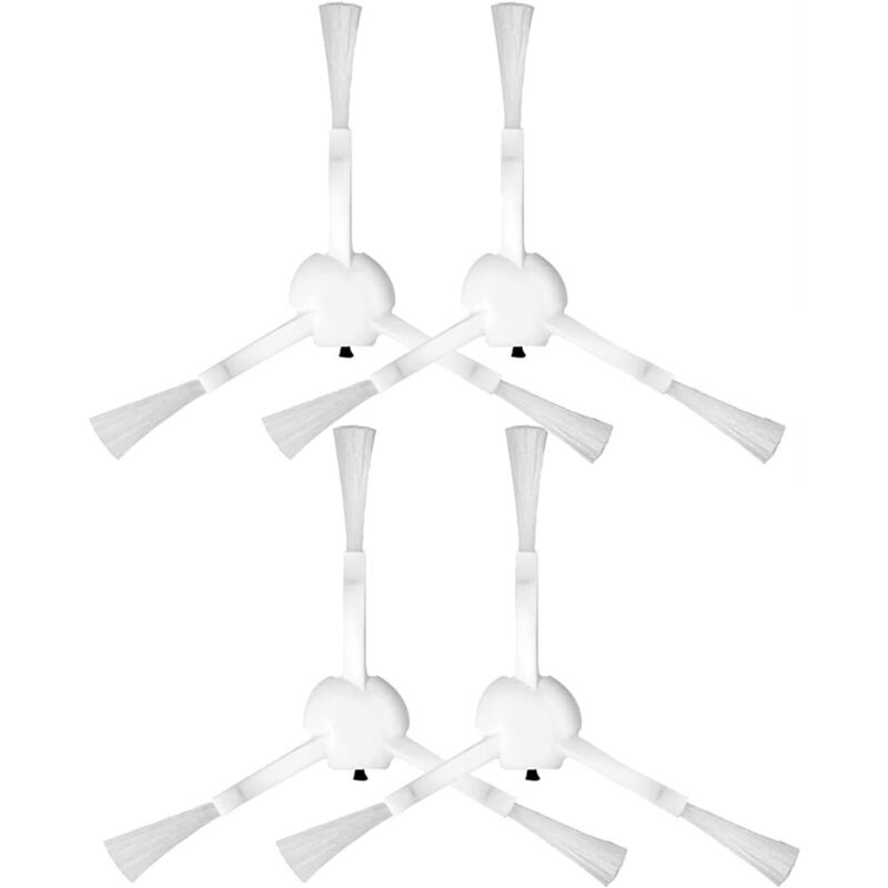foto del prodotto spazzole laterali di ricambio da 8 pezzi per aspirapolvere robot dreame d9 bianco 