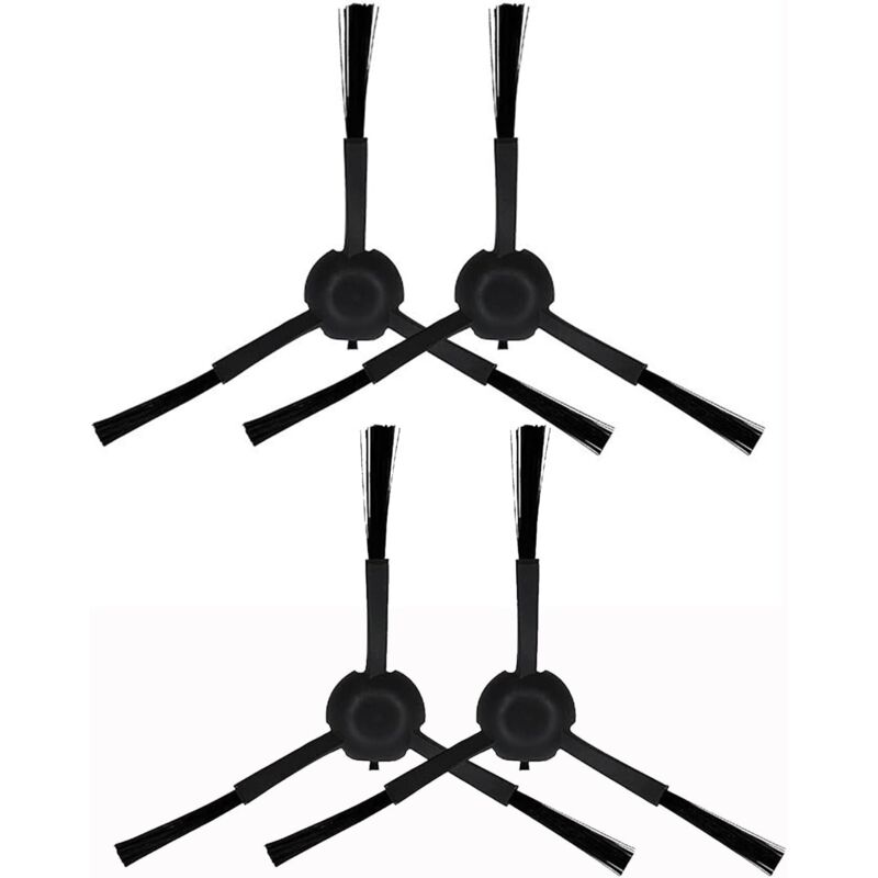 foto del prodotto spazzole laterali di ricambio da 8 pezzi per aspirapolvere robot dreame d9 nero 