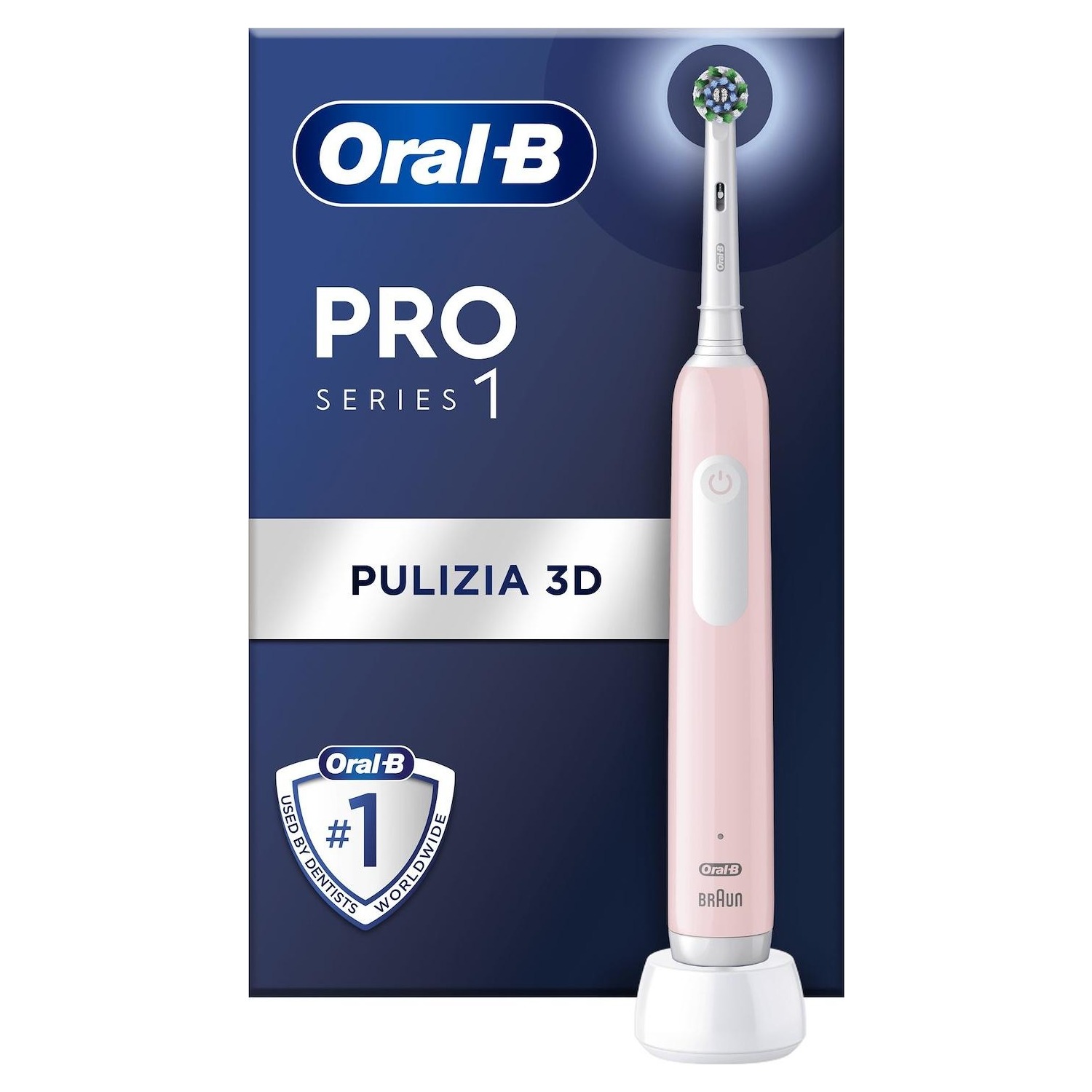 foto del prodotto spazzolino elettrico oral b braun pro series 1 pink rosa