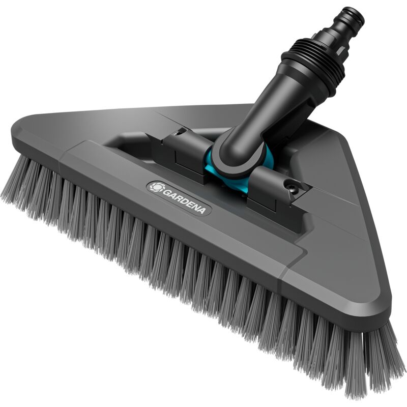 foto del prodotto spazzolone soft flex cleansystem, per le superfici pi grandi e delicate, ideale per pulire anche negli angoli, pieghevole 360 18812 20 gardena