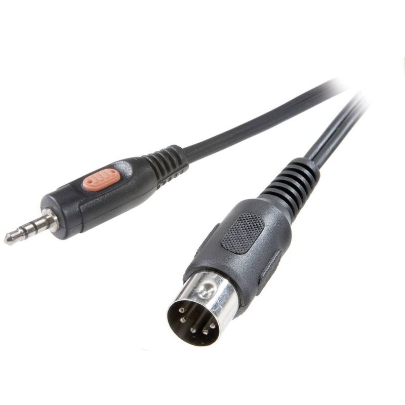 foto del prodotto speaka professional sp-7869804 attacco din / jack audio cavo 1x spina a 5 poli (din) - 1x spina jack da 3.5 mm 1.50 m