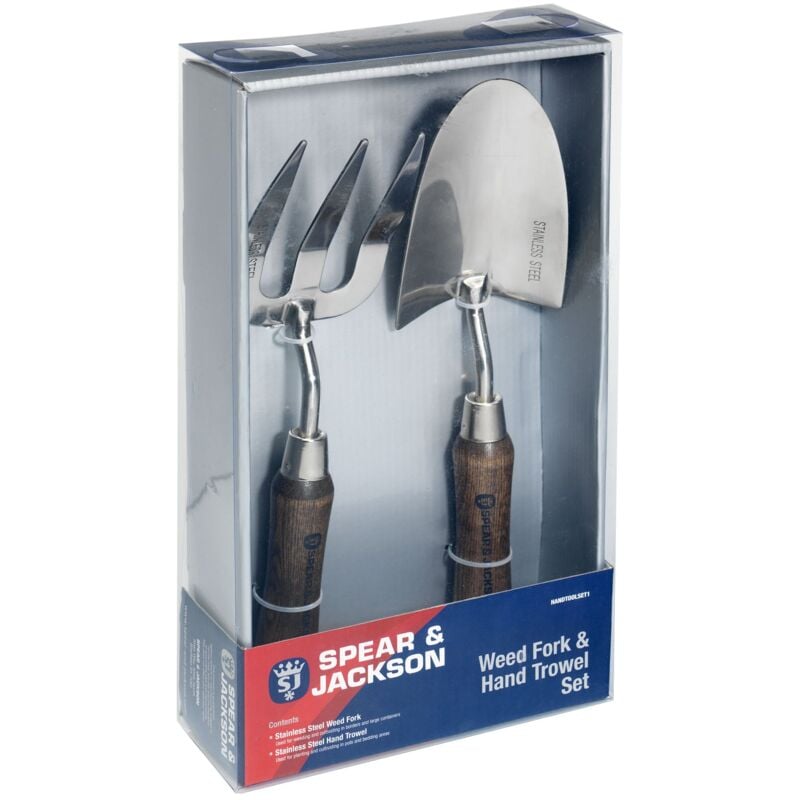 foto del prodotto spear jackson - handtoolset1 set di spatola e forchetta per erbacce in acciaio inossidabile