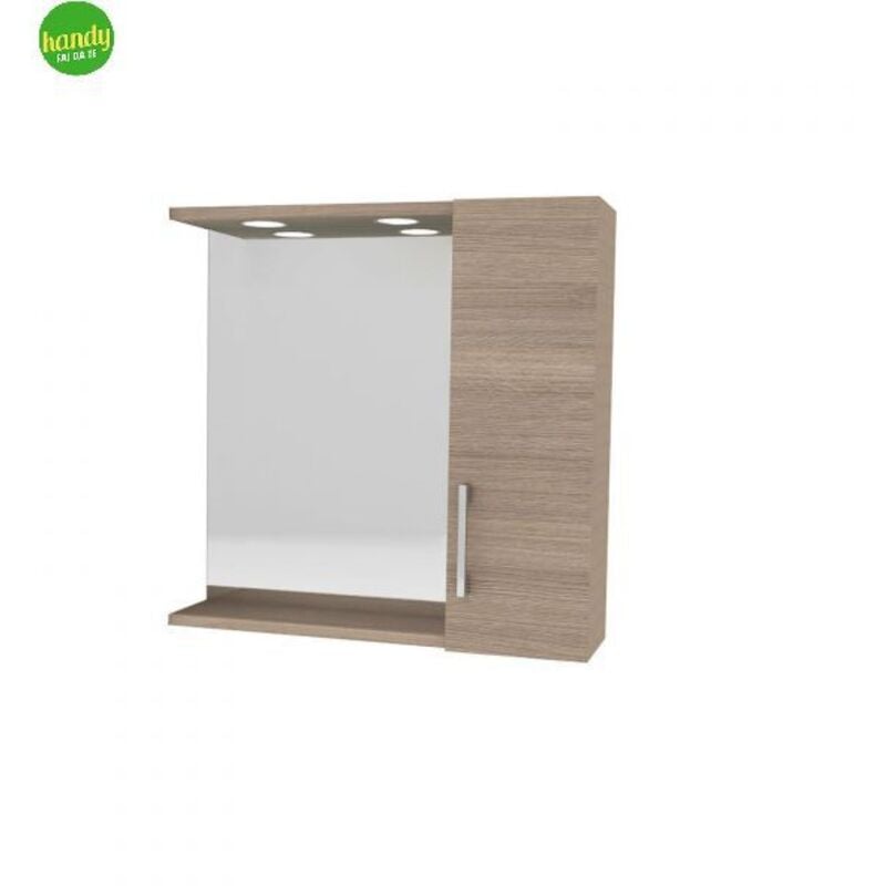 foto del prodotto specchiera 1pensile rovere fumo