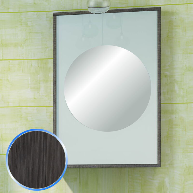 foto del prodotto specchiera 60x90 bordo rovere spazzolato tolosa 1