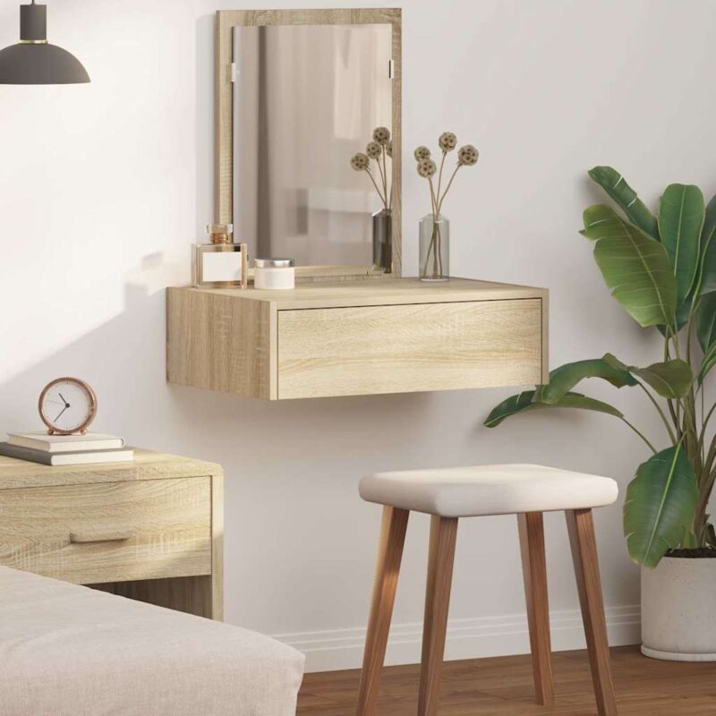 foto del prodotto specchiera a parete rovere sonoma 60x40x70 cm vidaxl