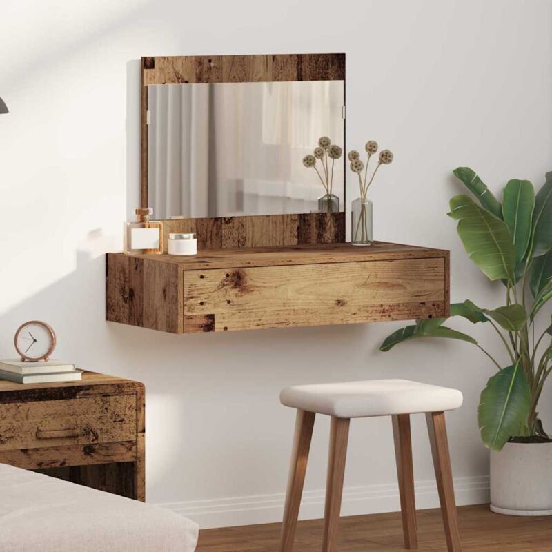 foto del prodotto specchiera da parete legno antico 83x40x70 cm vidaxl