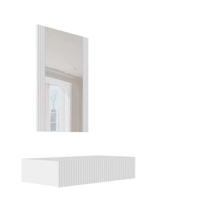 foto del prodotto specchiera levmari 111, bianco, con, 97x80x42cm