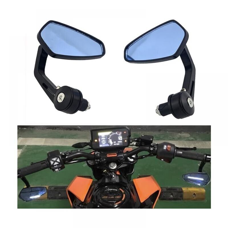 foto del prodotto specchietti per moto, specchietti per manubrio da 7 8 e 22 mm, specchietti laterali antiriflesso, specchietti per manubrio retr per scooter yamaha