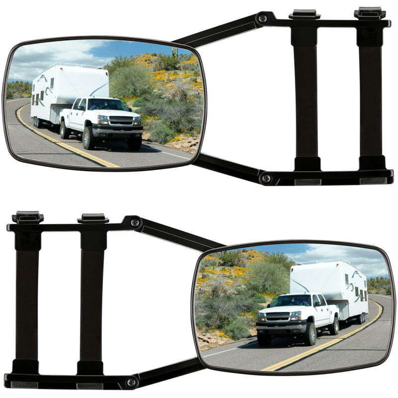 foto del prodotto specchietto retrovisore aggiuntivo 190x120mm set 2 specchietti per camper, roulotte, caravan wiltec