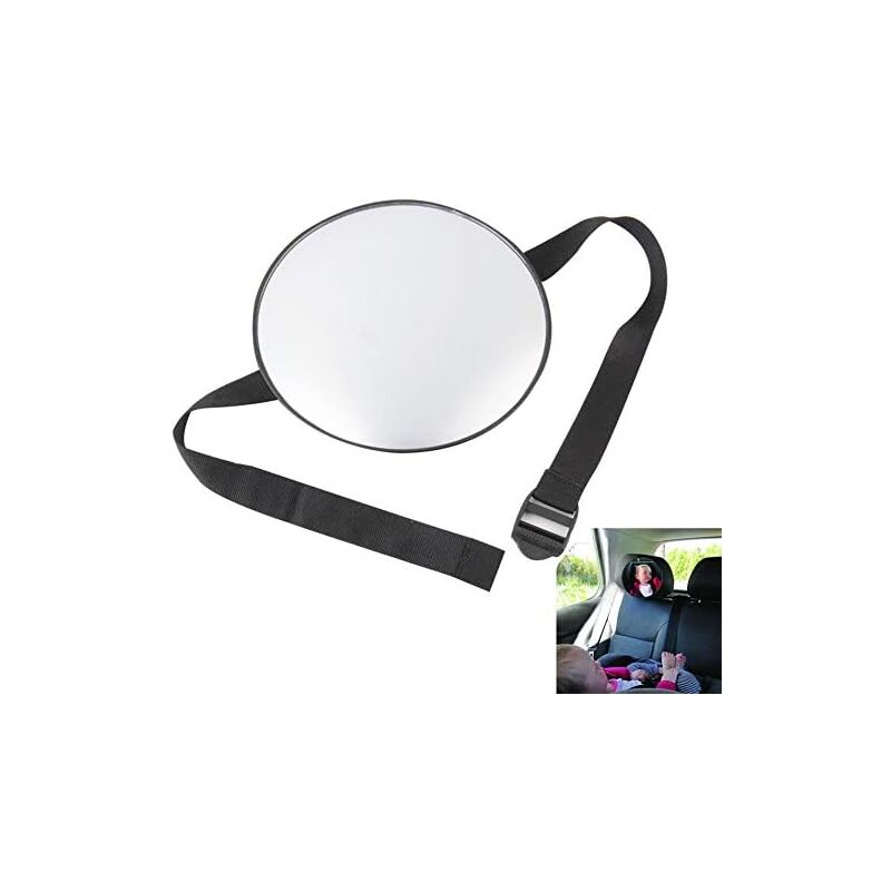 foto del prodotto specchietto retrovisore per auto per bambini, specchietto retrovisore convesso con ampio campo visivo realizzato in materiale infrangibile plastica
