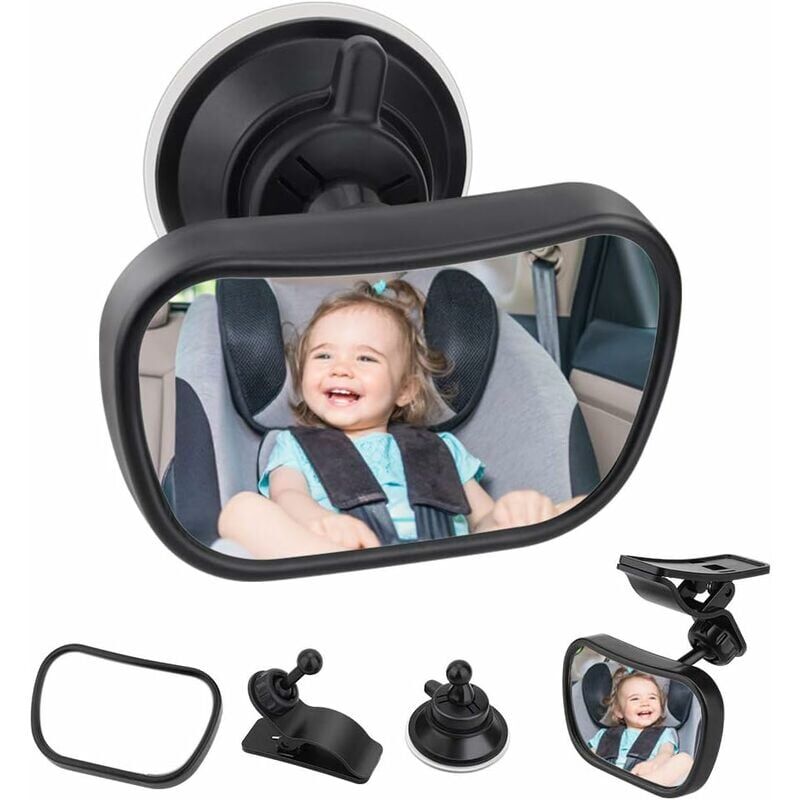 foto del prodotto specchietto retrovisore per auto per bambini, specchietto retrovisore per bambini per sedile posteriore, specchietto retrovisore per auto per la
