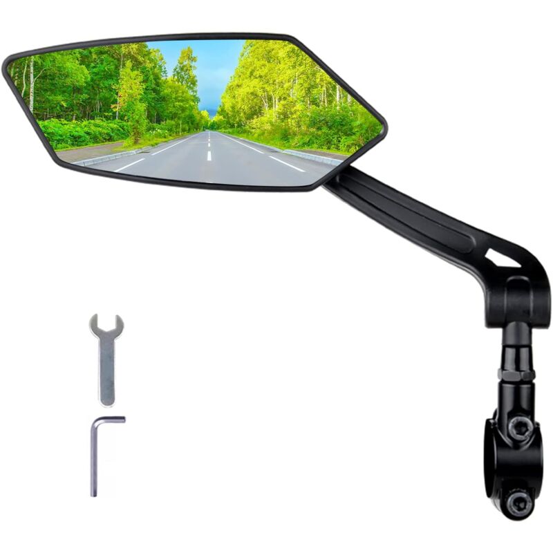 foto del prodotto specchietto retrovisore per bicicletta antideflagrante hd regolabile specchietto retrovisore universale per bici per manubri multimodello sinistro 