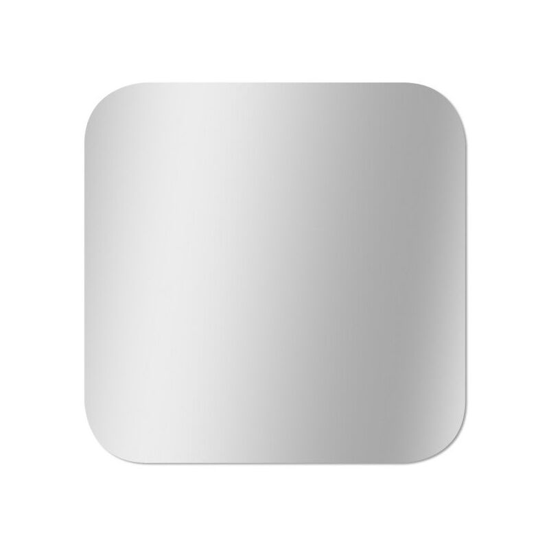 foto del prodotto specchio 40x40 cm angoli arrotondati bordi lucidi spessore 3mm sans marque