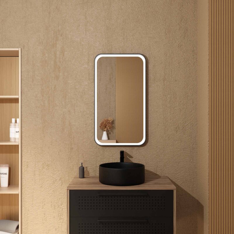foto del prodotto specchio 80x45 con led dotz