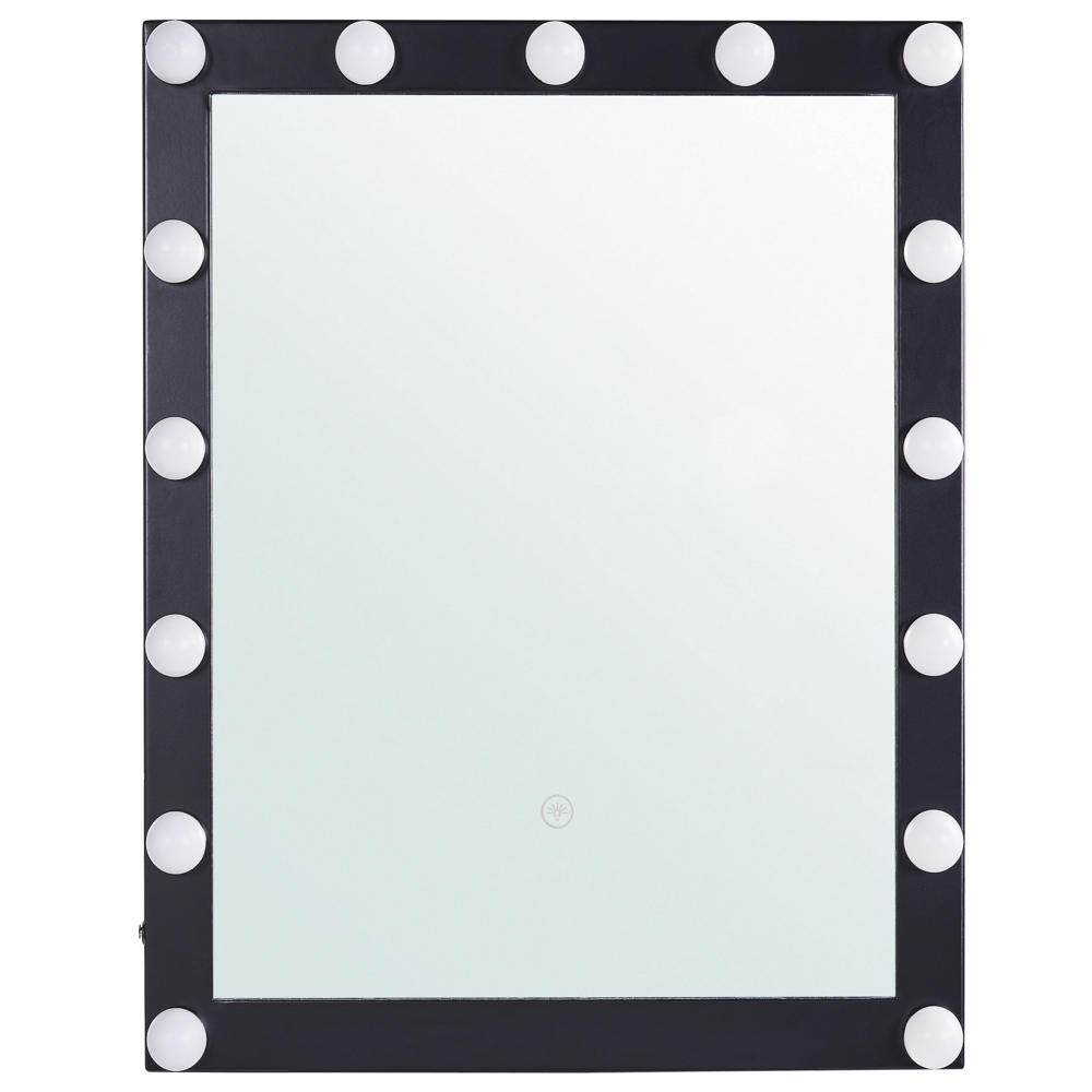 foto del prodotto specchio a led da parete bianco 50 x 60 cm in stile moderno bagno soggiorno