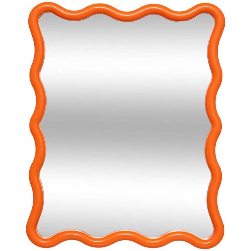 foto del prodotto specchio a onda judy arancione 38x30cm atmosphera cr ateur d int rieur