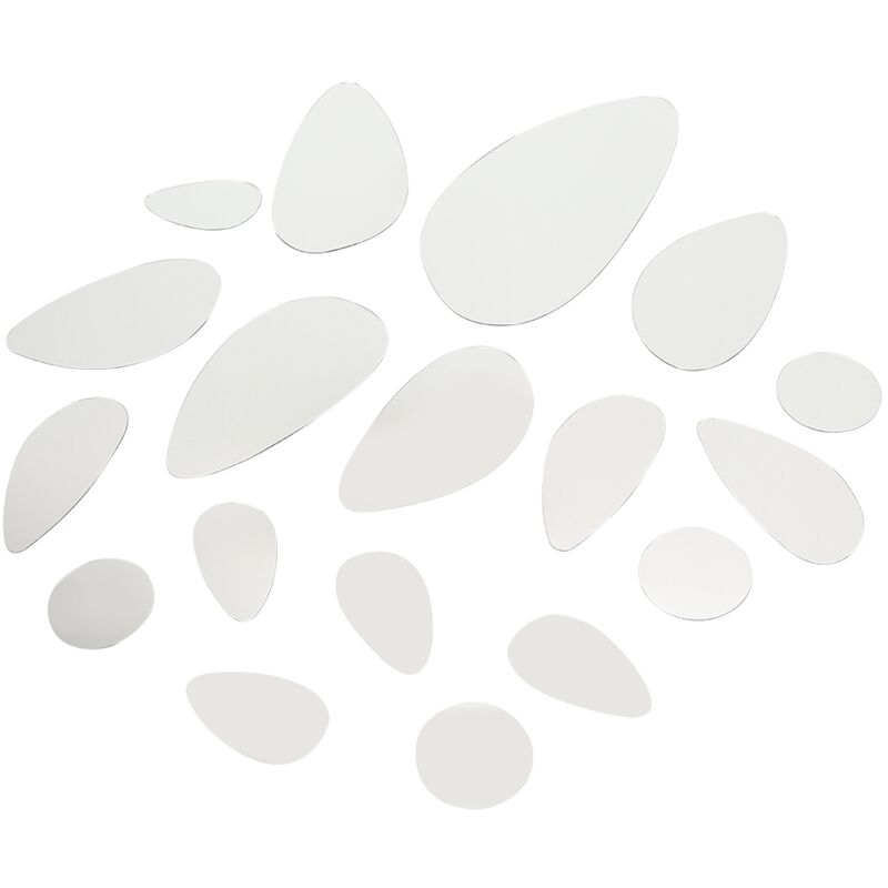 foto del prodotto specchio acrilico ovale decorativo adesivo da parete art home specchi decorativi con sfondi senza cornice fai da te eosnow