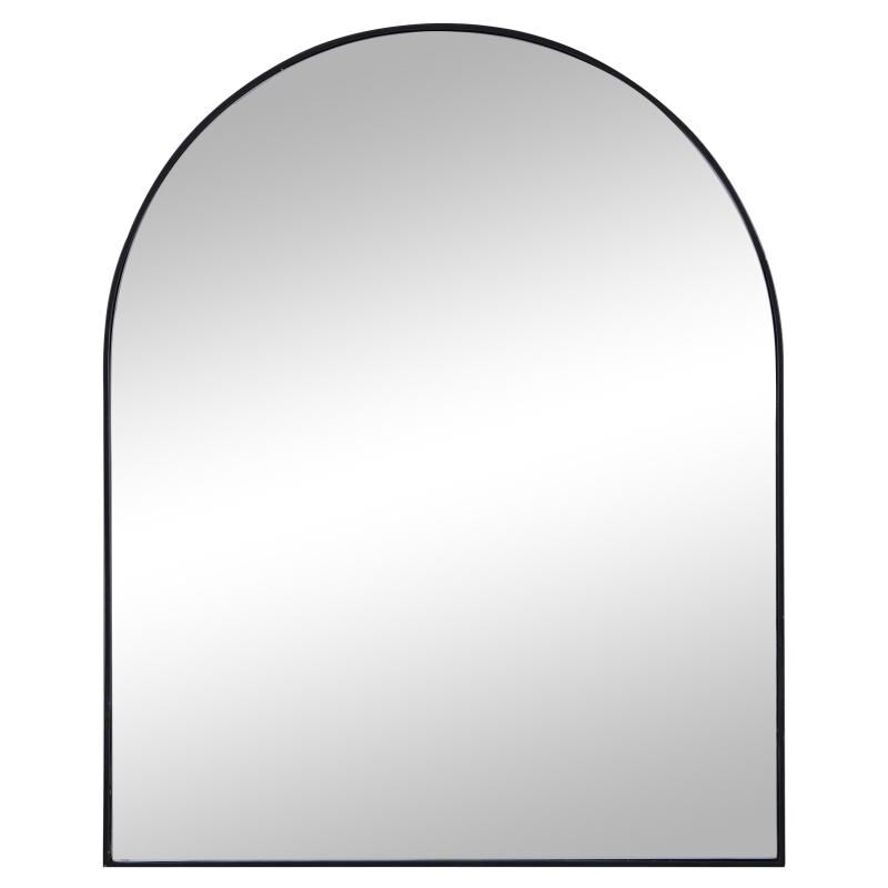 foto del prodotto specchio arco l.65 x h.80 cm in metallo nero - mailen