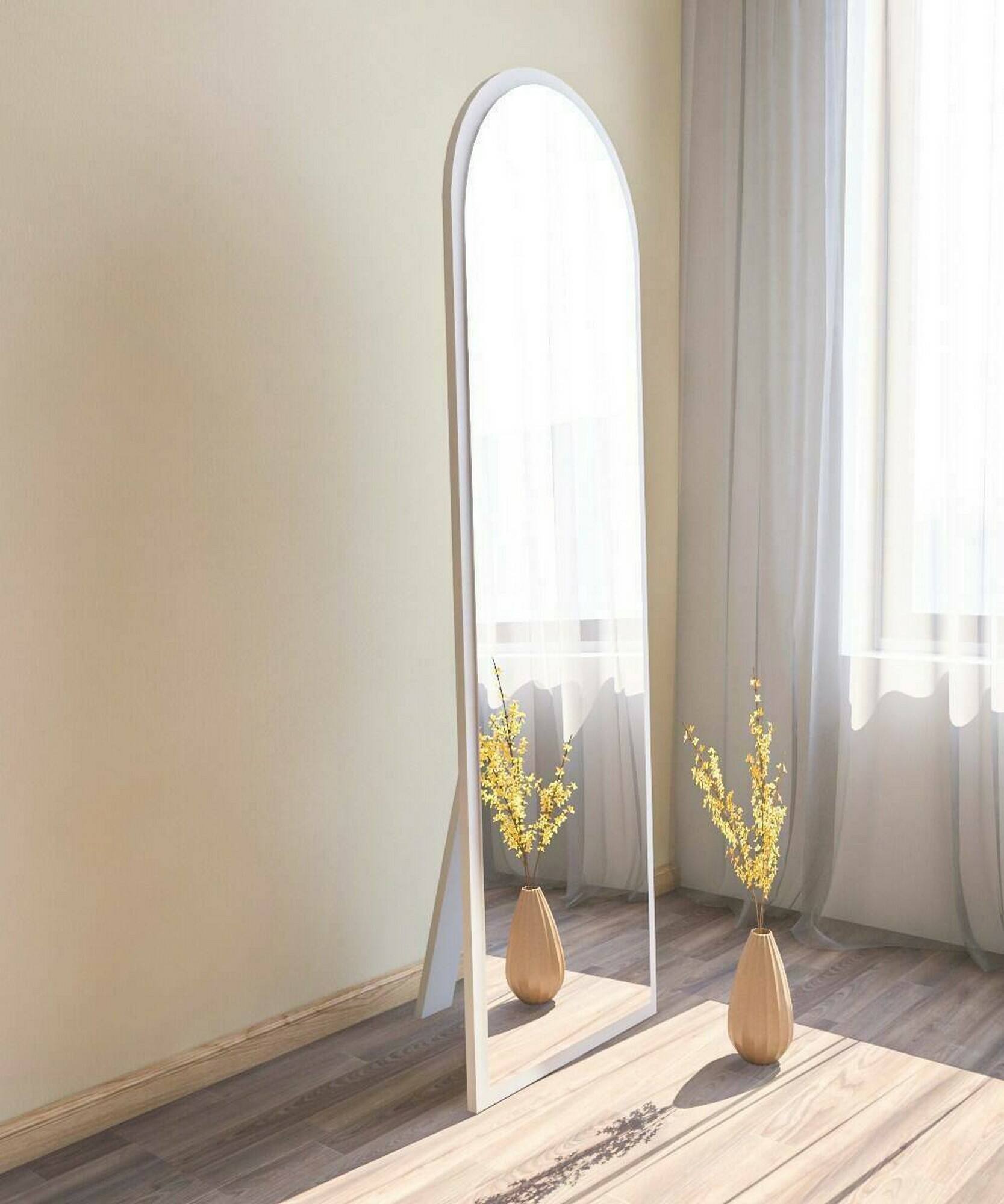 foto del prodotto specchio artus, specchiera, articolo d 39 arredo a muro, decorazione con specchio, 50x2h160 cm, bianco