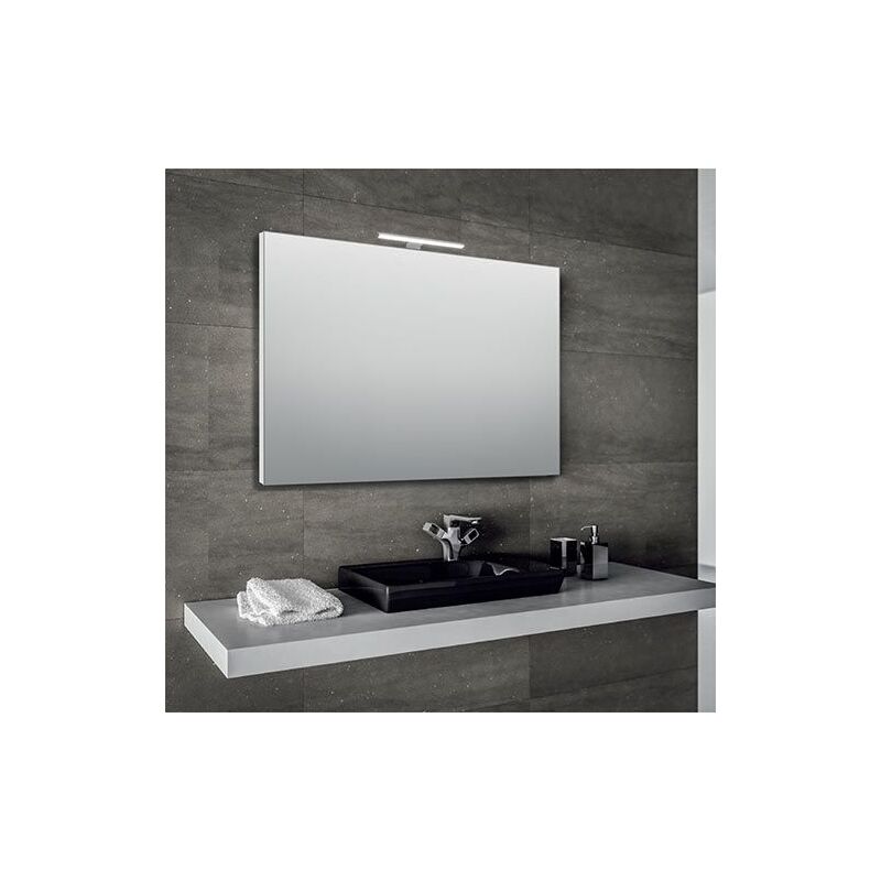 foto del prodotto specchio bagno 100x70 cm con lampada led
