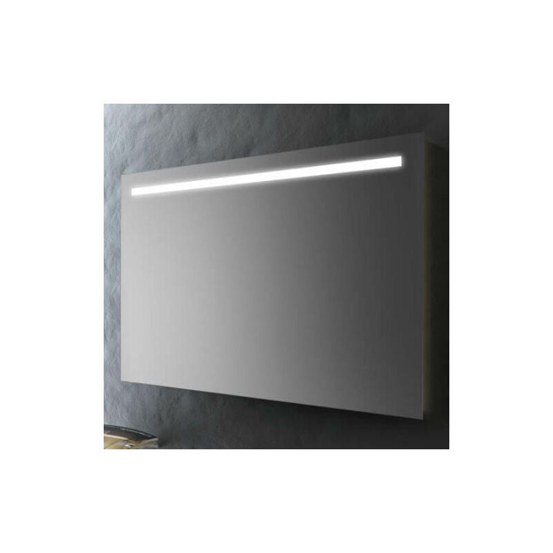 foto del prodotto specchio bagno 120x70 cm con striscia led specchio con luce