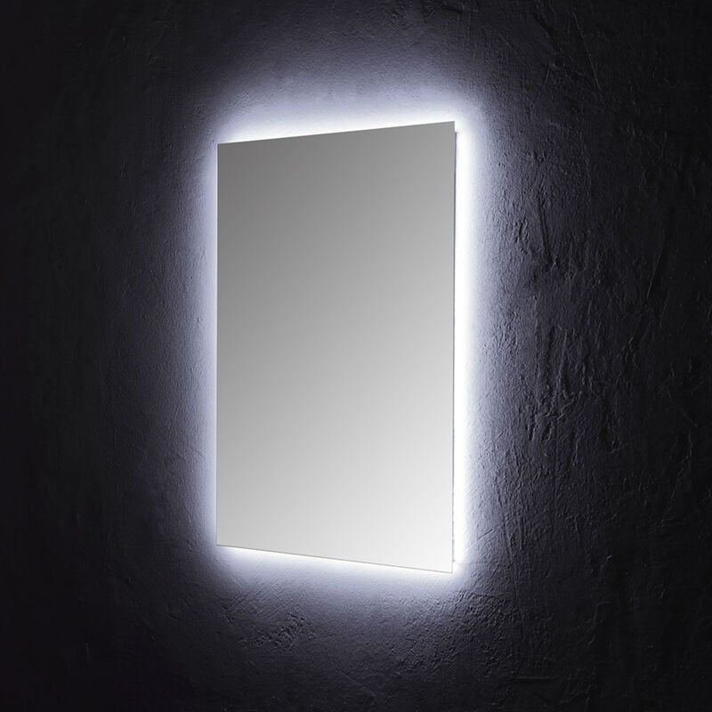 foto del prodotto specchio bagno 60x80 cm con led