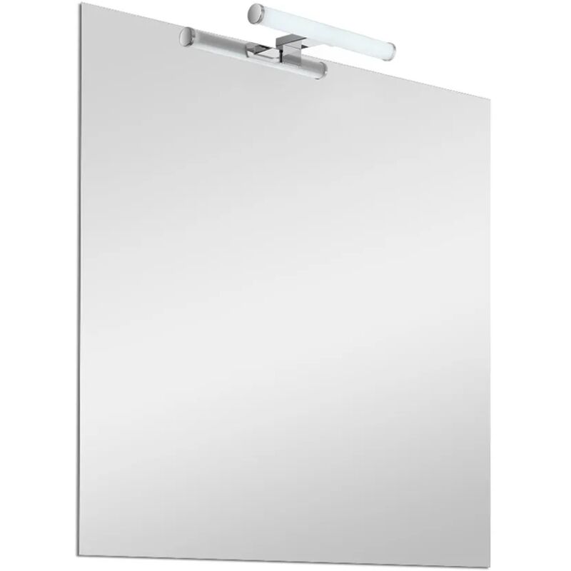foto del prodotto specchio bagno 60x80 cm reversibile con luce led naturale