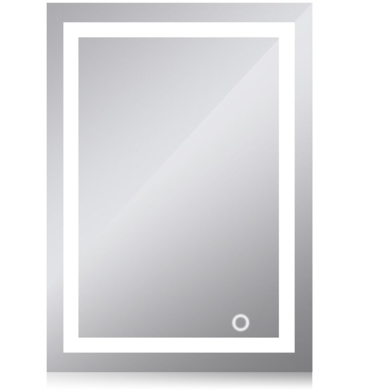 foto del prodotto specchio bagno 70x50cm con luci led,specchio da bagno illuminato con interruttore touch,da parete,luce bianca