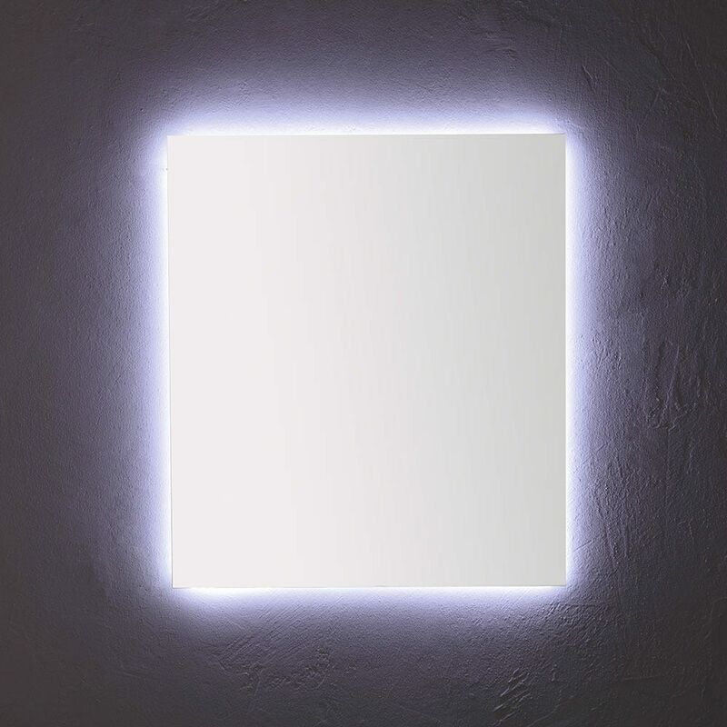 foto del prodotto specchio bagno 80x70 cm retroilluminato a led