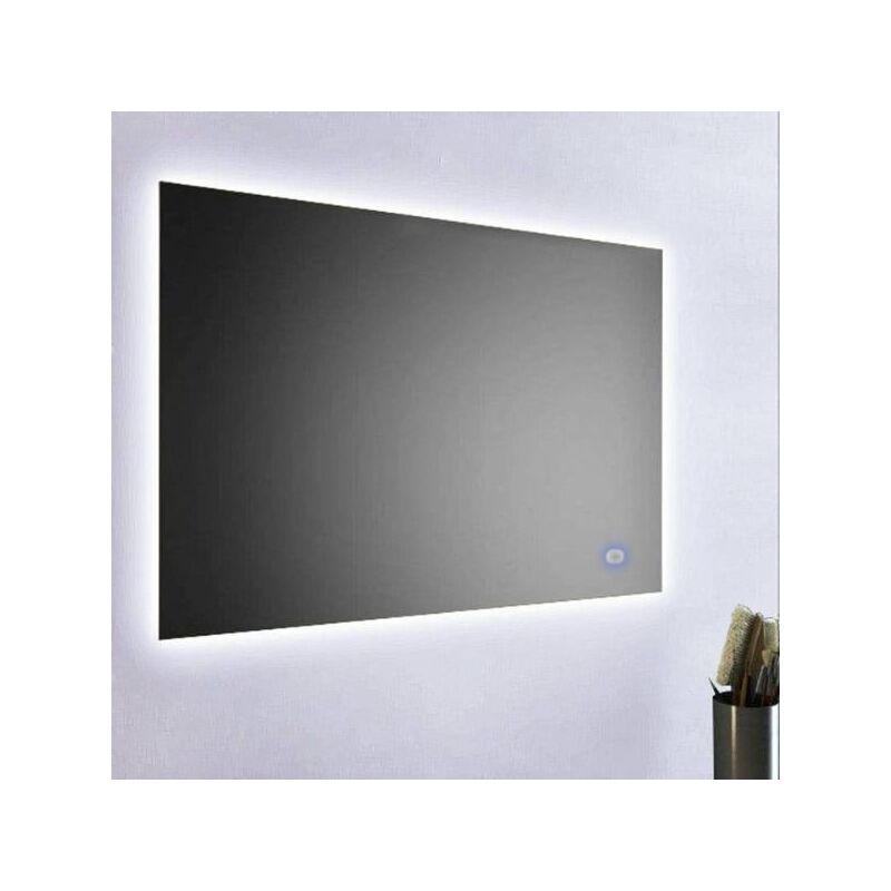 foto del prodotto specchio bagno retroilluminato a led 100x70