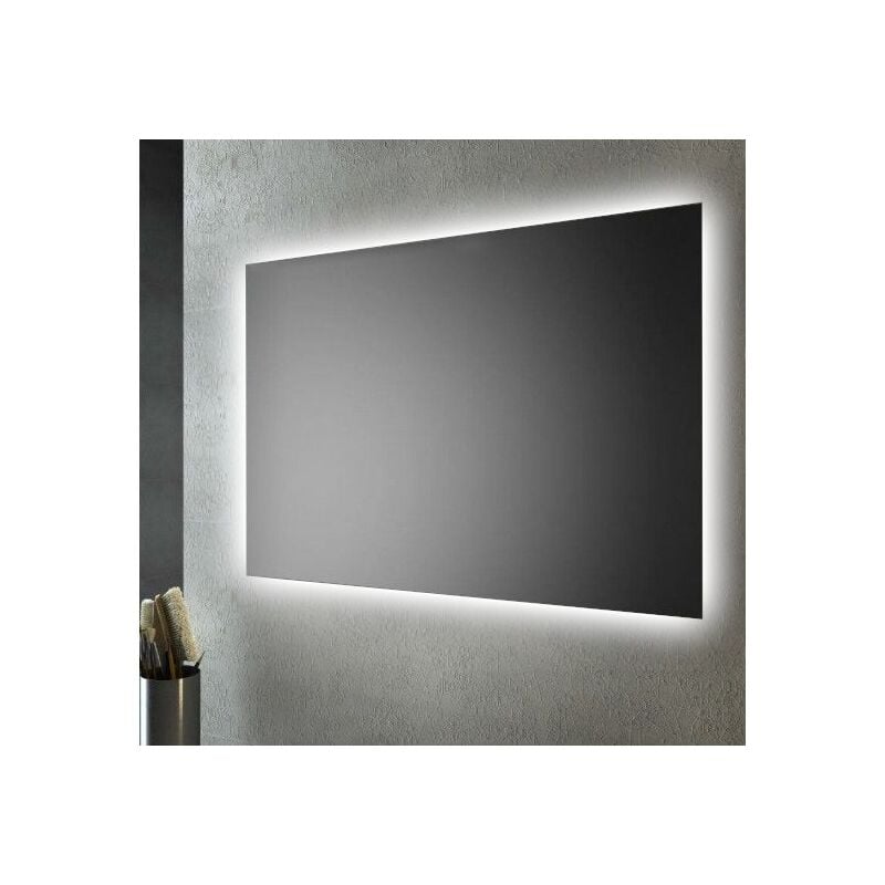 foto del prodotto specchio bagno retroilluminato led sul perimetro 80x60 cm