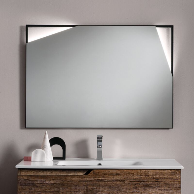 foto del prodotto specchio bagno rettangolare soul 70x100 cm con led