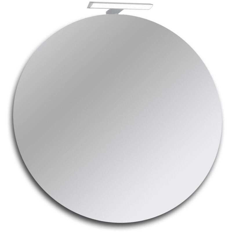 foto del prodotto specchio bagno rotondo con lampada led 60 cm specchio senza luce