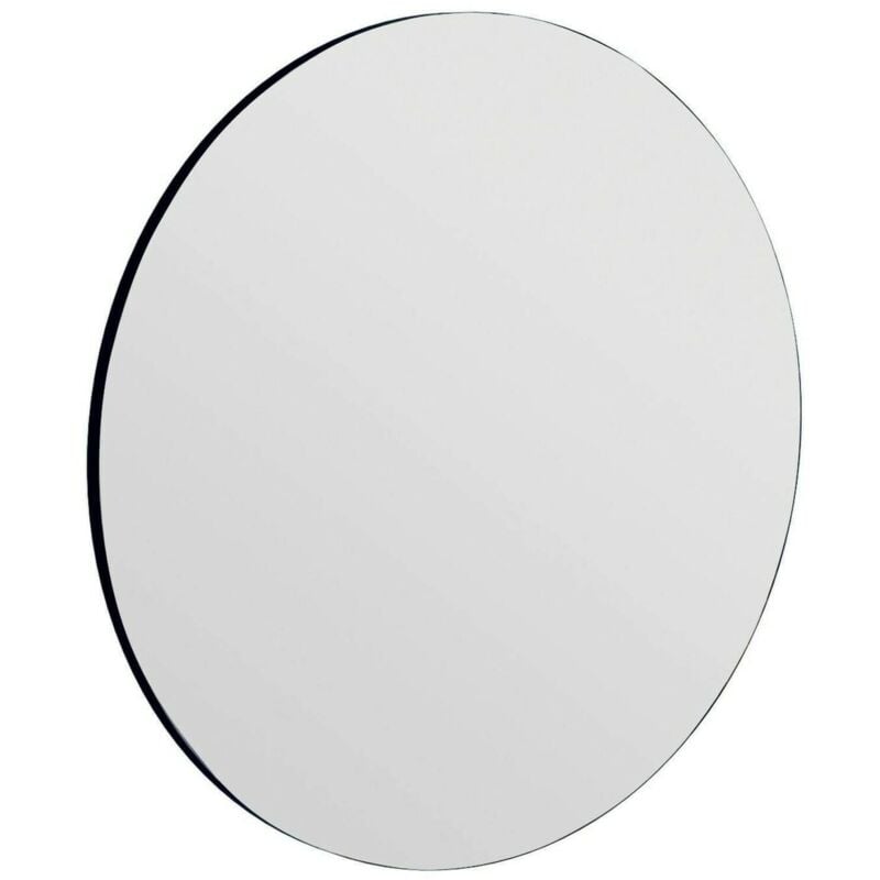 foto del prodotto specchio bairo, specchiera, articolo d arredo a muro, decorazione con specchio, 70x2h70 cm, nero dmora