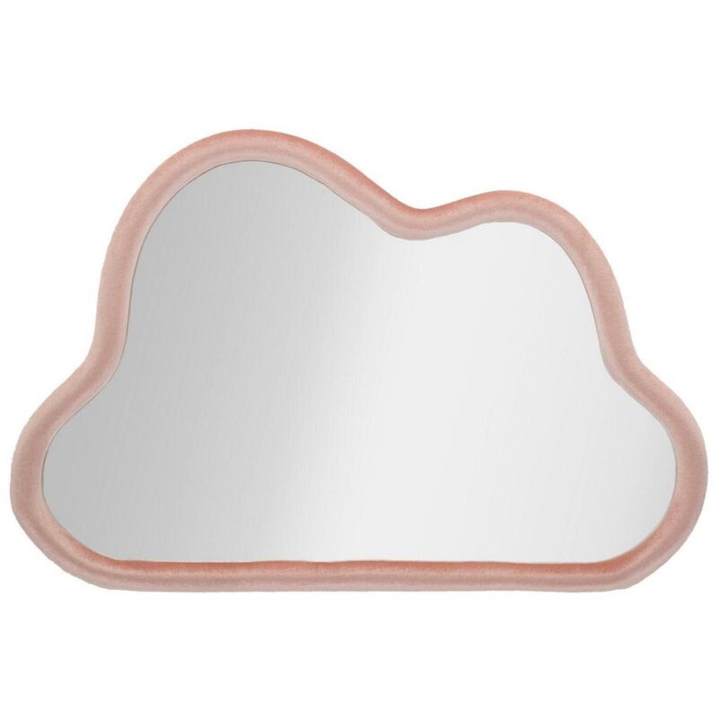 foto del prodotto specchio besnate, specchiera, articolo d arredo a muro, decorazione con specchio, 90x4 h60 cm, rosa dmora