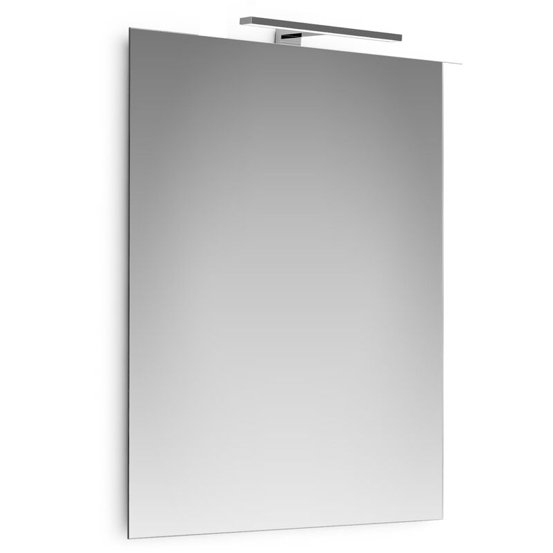 foto del prodotto specchio c telaio lampada led 30 cm.60x80