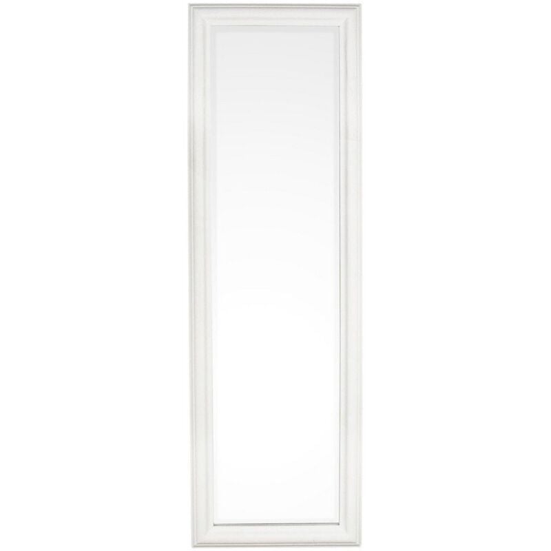 foto del prodotto specchio con cornice 42x132 allin colore bianco