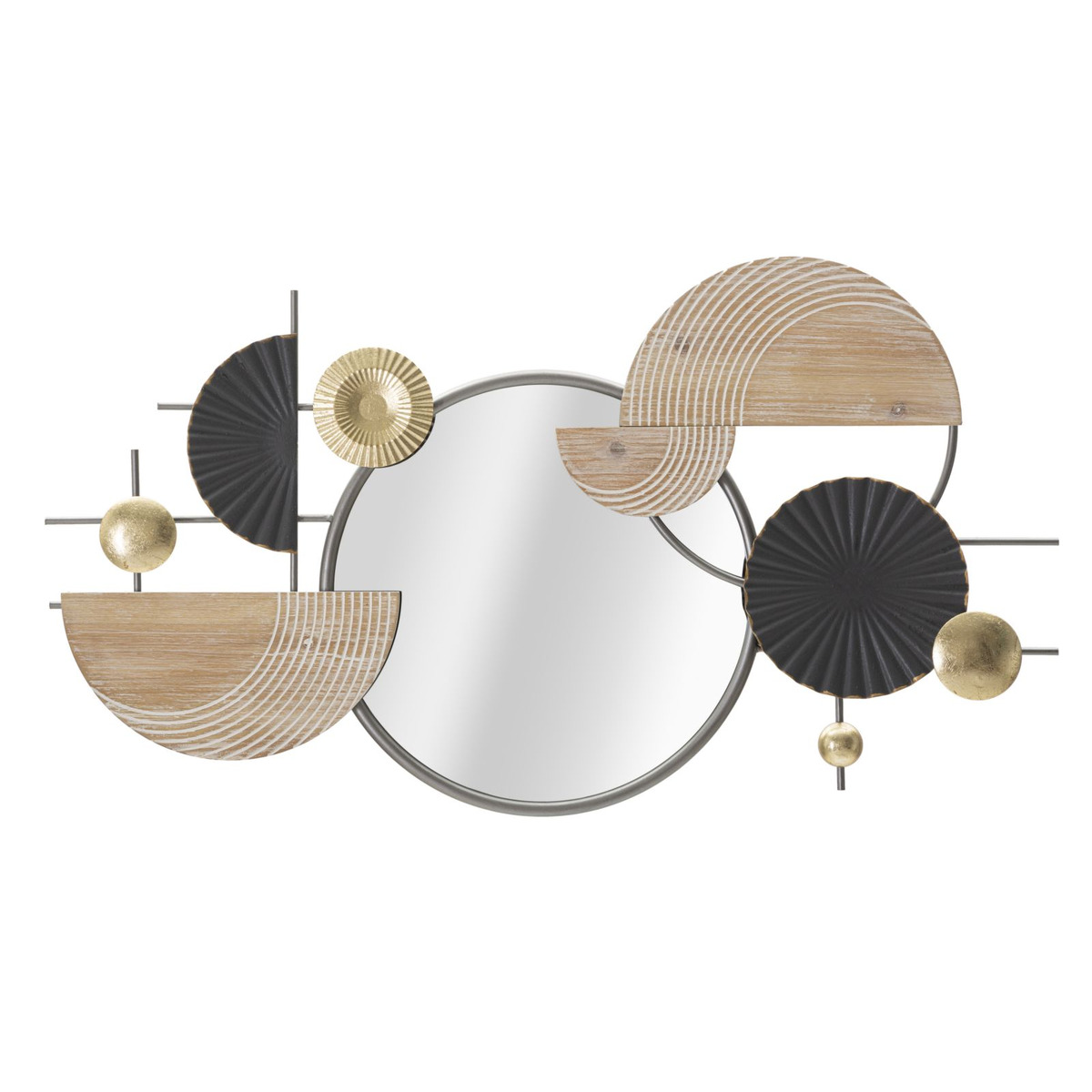 foto del prodotto specchio con cornice geometrico 18, multicolore, metallo, 90,2x5,1x50,2 cm, epikasa