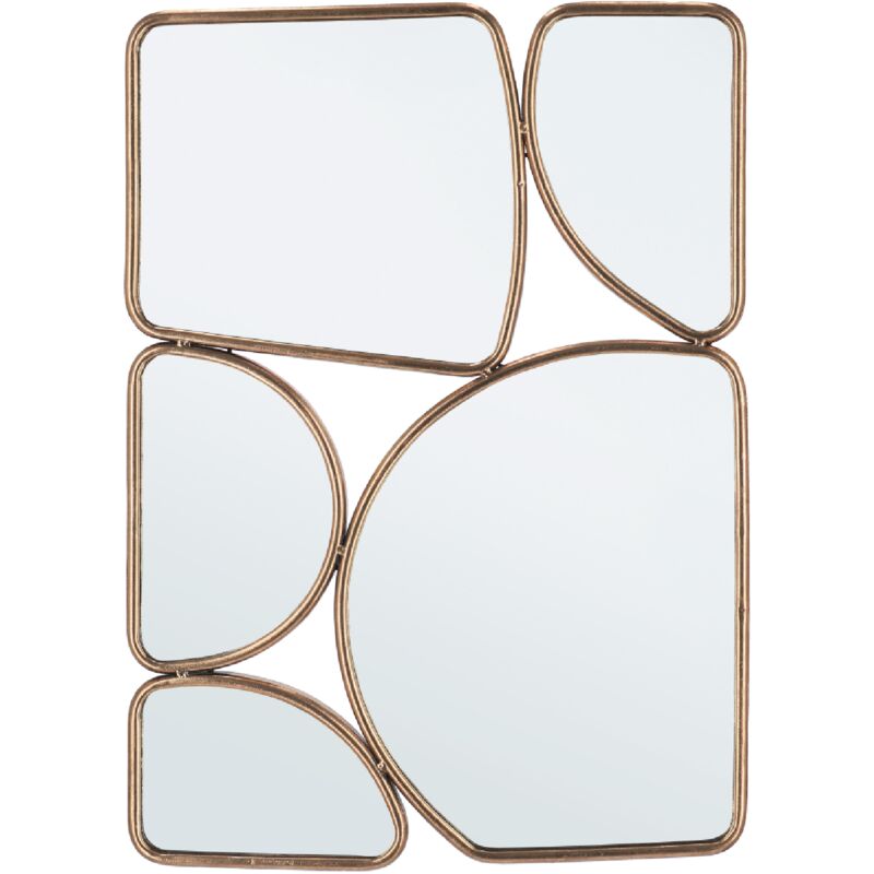 foto del prodotto specchio con cornice in metallo hanima 50.5x70.5