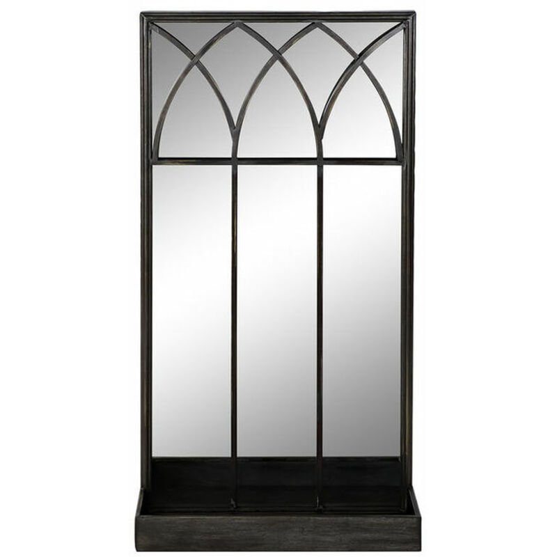 foto del prodotto specchio con supporto dkd home decor nero metallo specchio 40 x 12 x 80 cm