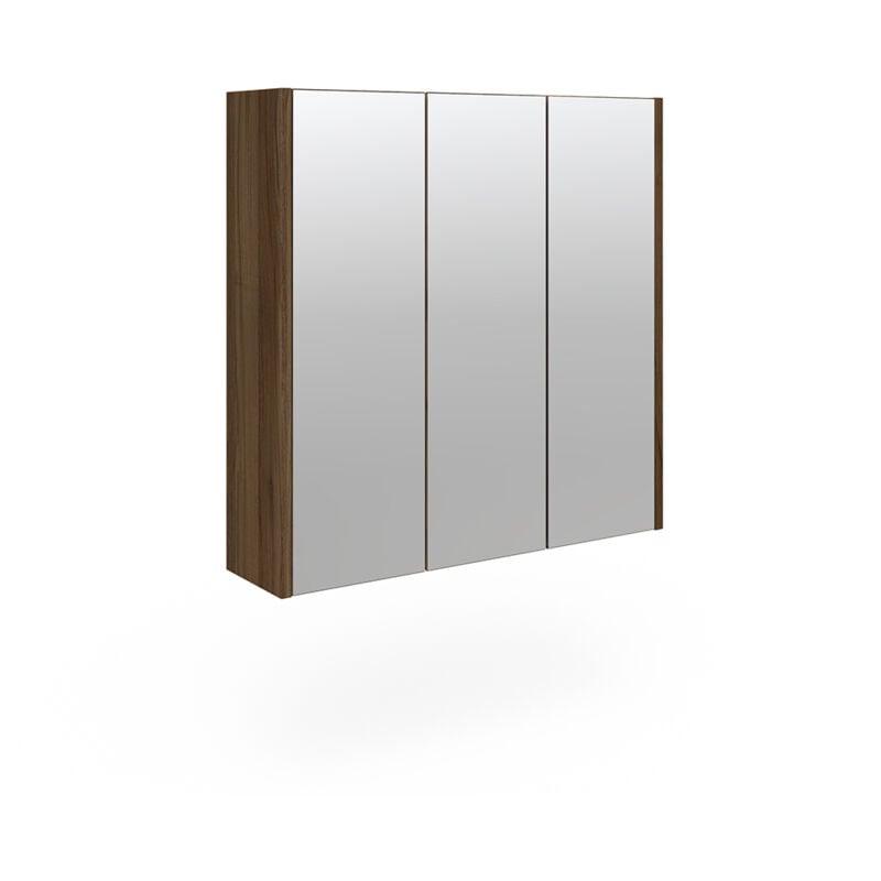 foto del prodotto specchio contenitore bagno majest, antracite lucido, 67.4 x 68 cm vicco