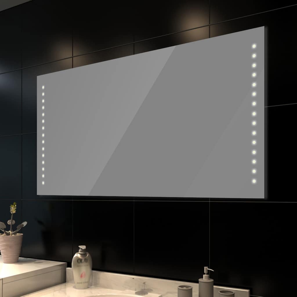 foto del prodotto specchio da bagno 100 x 60 cm l x h con luci led cod mxl 67614