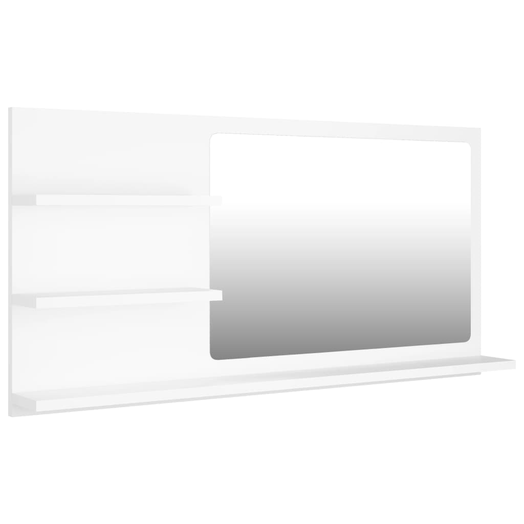 foto del prodotto specchio da bagno 3 ripiani 90 x 10,5 x 45 cm in truciolato bianco 02 0006911